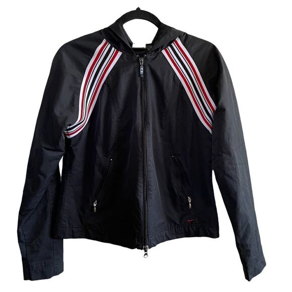 Nike ~ Women’s Hoodie ~ Cotton/Nylon Jacket in Black ~ size Medium - Picture 1 of 8